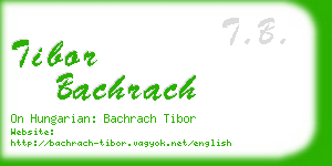 tibor bachrach business card